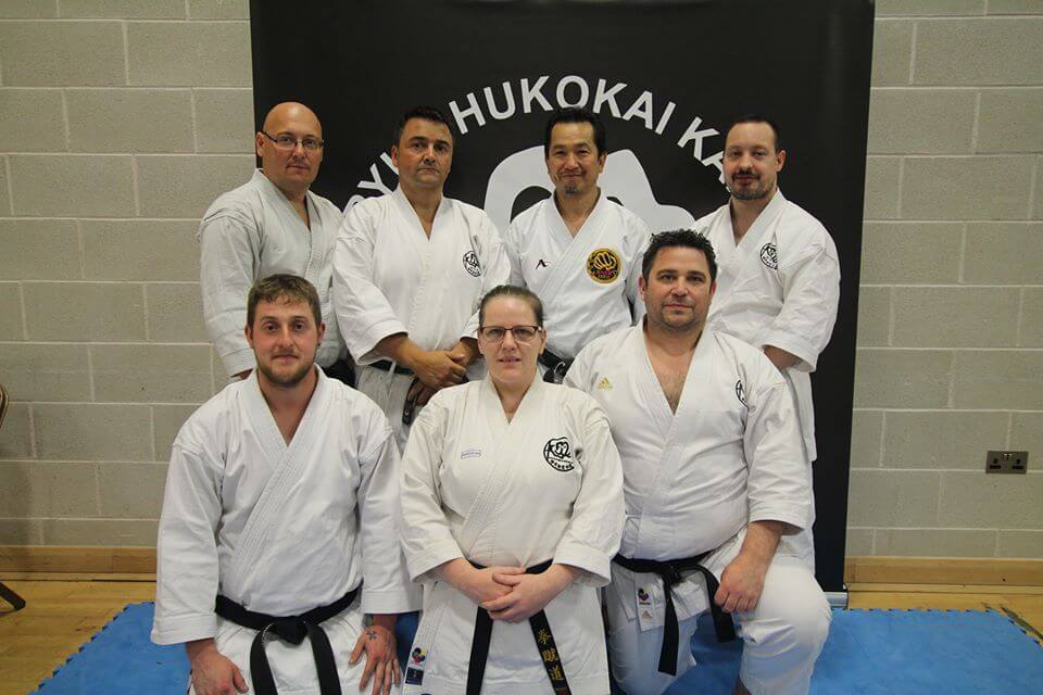 Ken Shu Dojo Karate Club instructors with Oshita Sensei