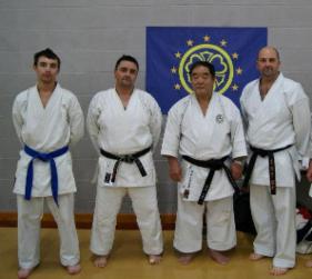 Ken Shu Dojo Karate Club instructors with Demura Sensei